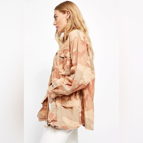 FREE PEOPLE Lead The Way Camo Jacket 🧥 | Longline Utility Grunge - Picture 5 of 16